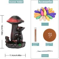 Resin Backflow Burner mushroom half handmade for home and office & durable Sold By PC