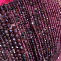 Natürlicher Granat Perlen, rund, poliert, DIY & verschiedene Größen vorhanden & facettierte, verkauft per ca. 14.17 ZollInch Strang
