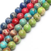 Impression Jasper Beads Round polished DIY Sold Per Approx 14.17 Inch Strand