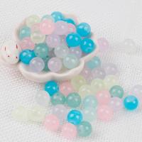 Fashion Glass Beads, epoxy gel, DIY, more colors for choice, 8mm, 100PCs/Bag, Sold By Bag