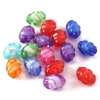 Gyöngy gyöngy Akril gyöngyök, DIY, kevert színek, 11.50x11.50mm, 50PC-k/Bag, Által értékesített Bag