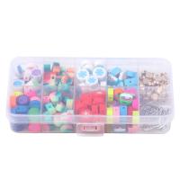 DIY Jewelry Supplies Polymer Clay with Copper Coated Plastic & Zinc Alloy mixed Sold By Box