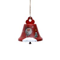 Iron Christmas Tree Decoration, Christmas Bell, brushwork, Christmas jewelry & different designs for choice, more colors for choice, nickel, lead & cadmium free, 75x80mm, Sold By PC