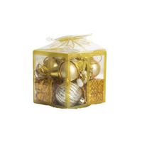 Plastik Ozdoba choinkowa, Kwadrat, Biżuteria Boże Narodzenie, dostępnych więcej kolorów, 80x80x80mm, sprzedane przez Box
