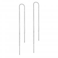 925 Sterling Silver Drop &  Dangle Earrings plated fashion jewelry & for woman 125mm Sold By Pair