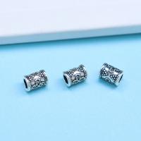 925 Sterling Silver Spacer Bead, polished, original color, 5.60x4mm, Sold By PC