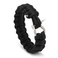 Fashion Bracelet & Bangle Jewelry Polyester Cord with Zinc Alloy fashion jewelry & Unisex 20mm Inner Approx 60mm Sold By PC