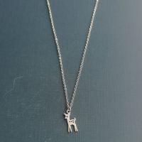 Titanstahl Halskette, Hirsch, unisex & verschiedene Stile für Wahl, keine, 9x20mm, Länge:ca. 50 cm, verkauft von PC