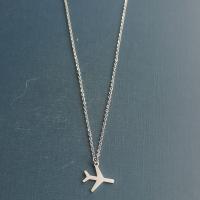 Titanium Steel Necklace Airplane Vacuum Ion Plating Unisex Length Approx 50 cm Sold By PC