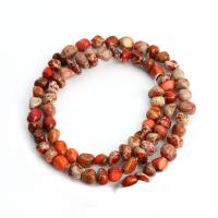 Gemstone Jewelry Beads Impression Jasper irregular DIY Sold Per Approx 15.75 Inch Strand