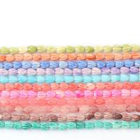 Shell Powder Beads Tulip DIY Sold Per Approx 14.96 Inch Strand