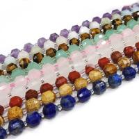 Gemstone Jewelry Beads with Seedbead Round DIY & faceted 8mm Sold Per Approx 14.96 Inch Strand