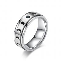 Titanium Steel Finger Ring plated Unisex & enamel 7mm Sold By PC