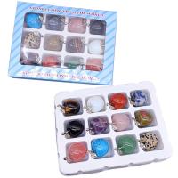 Gemstone Decoration, with Tibetan Style, Apple, silver color plated, different packing style for choice & different materials for choice, more colors for choice, 18x20mm, Sold By PC