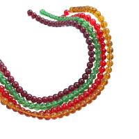 Runde Crystal Beads, Krystal, tilfældigt sendt & du kan DIY & gennemsigtig & forskellig størrelse for valg, blandede farver, 8mm, Ca. 50pc'er/Strand, Solgt af Strand
