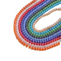 Perles cristal, riz, envoyé au hasard & DIY & givré, couleurs mélangées, 8mm, Environ 68PC/brin, Vendu par brin