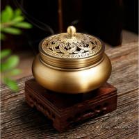 Brass Incense Burner, plated, for home and office & durable, more colors for choice, nickel, lead & cadmium free, 115x100mm, Sold By PC