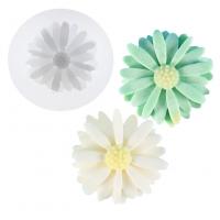 DIY Epoxy Mold Set, Silicone, Daisy, white, 53x53x16mm, Sold By PC