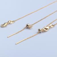 Mässing Chain Necklace, plated, DIY, fler färger för val, 1.20mm, Längd Ca 17.71 inch, 10PC/Lot, Säljs av Lot