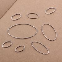 Brass Pendant Findings, Ellipse, platinum color plated, DIY & different size for choice, 20PCs/Lot, Sold By Lot