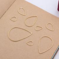 Brass Linking Ring Teardrop gold color plated DIY Sold By Lot