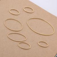 Brass Linking Ring, Ellipse, gold color plated, DIY & different size for choice, 20PCs/Lot, Sold By Lot