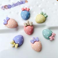 Mobile Phone DIY Decoration, Resin, Strawberry, more colors for choice, 17x23mm, 10PCs/Lot, Sold By Lot