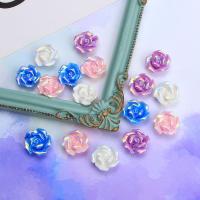 Mobile Phone DIY Decoration, Resin, Rose, enamel, more colors for choice, 20x20mm, Sold By PC