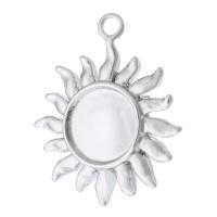 Stainless Steel Pendant Setting 316 Stainless Steel Sun DIY original color Approx 2mm Sold By PC