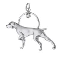 Stainless Steel Animal Pendants, 316 Stainless Steel, Dog, DIY, original color, 39x29x4mm, Hole:Approx 4mm, Sold By PC
