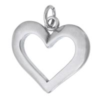 Stainless Steel Heart Pendants, 316 Stainless Steel, DIY & hollow, original color, 22.50x20x3mm, Hole:Approx 4mm, Sold By PC