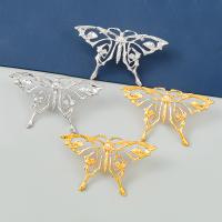 Tibetan Style Stud Earring, Butterfly, plated, fashion jewelry & for woman, more colors for choice, 39x66mm, Sold By Pair