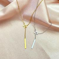 Stainless Steel Jewelry Necklace, 304 Stainless Steel, Vacuum Ion Plating, fashion jewelry & for woman, more colors for choice, 25mm, Length:45 cm, Sold By PC
