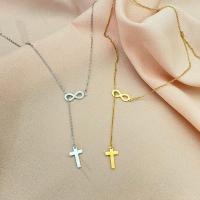Stainless Steel Jewelry Necklace, 304 Stainless Steel, Vacuum Ion Plating, fashion jewelry & for woman, more colors for choice, Length:45 cm, Sold By PC