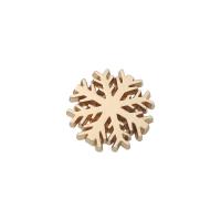 Zinc Alloy Snowflake, guldfarve belagt, du kan DIY, nikkel, bly & cadmium fri, 20x20mm, Solgt af PC