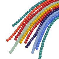 Round Crystal Beads, random style & DIY, mixed colors, 8mm, Approx 50PCs/Strand, Sold By Strand
