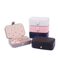 Multifunctional Jewelry Box, PU Leather, portable & durable, more colors for choice, 160x110x50mm, Sold By PC