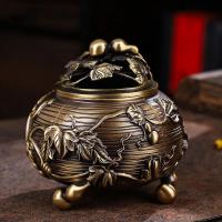 Brass Incense Burner, for home and office & durable, more colors for choice, nickel, lead & cadmium free, 105x110mm, Sold By PC