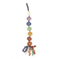 Hanging Ornaments, Gemstone, with Cotton Cord, 28*22*5mm, Length:Approx 32 cm, Sold By PC