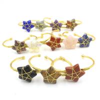 Gemstone Bracelets Zinc Alloy with Gemstone Star fashion jewelry & Unisex golden nickel lead & cadmium free Inner Approx 60mm Sold By PC