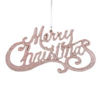 Πλαστικό PVC Χριστουγεννιάτικο Δέντρο Διακόσμηση, με Sequins, Επιστολή αλφαβήτου, Διαφορετικό σχήμα για επιλογή & Χριστούγεννα κοσμήματα, περισσότερα χρώματα για την επιλογή, Sold Με PC