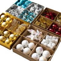 Plastic Christmas Tree Decoration with paper box plated DIY & Christmas jewelry Sold By Box