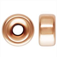 Doublé or goutte, rondelle, 14K rempli d’or, 14K rose Gold-Filled & normes différentes pour le choix, couleur or rose, Vendu par PC