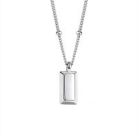 Sterling Silber Halsketten, 925er Sterling Silber, plattiert, Modeschmuck & für Frau, keine, 14mm, Länge:ca. 17.7 ZollInch, verkauft von PC