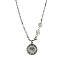 Blås Collier, Mässing, med 1.97inch extender kedja, mode smycken & för kvinna, nickel, bly och kadmium gratis, Längd Ca 16.93 inch, Säljs av PC