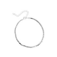 Mässing Chain Necklace, med 1.97,1.18inch extender kedja, silver pläterad, mode smycken & olika stilar för val & för kvinna, nickel, bly och kadmium gratis, Längd Ca 15.75 inch, Ca 6.69 inch, Säljs av PC