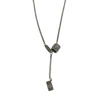 Brass Necklace, with 1.97inch extender chain, fashion jewelry & for woman, nickel, lead & cadmium free, Length:Approx 17.72 Inch, Sold By PC