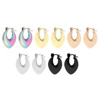 Stainless Steel Lever Back Earring, 304 Stainless Steel, Vacuum Ion Plating, fashion jewelry & for woman, more colors for choice, 20x19x4mm, Sold By Pair