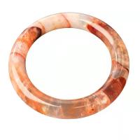 Gemstone Bracelets, Red Marble Glue Stone, Donut, different inner diameter for choice & for woman, mixed colors, Sold By PC