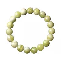 Bracelets de pierres précieuses, jade de nouvelle montagne, Rond, unisexe & normes différentes pour le choix, vert, Longueur:Environ 18 cm, Vendu par PC